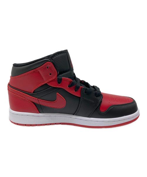 NIKE（ナイキ）NIKE (ナイキ) Air Jordan 1 Mid（エアジョーダン1 ミッド） ブラック×レッド サイズ:US 6.5の古着・服飾アイテム