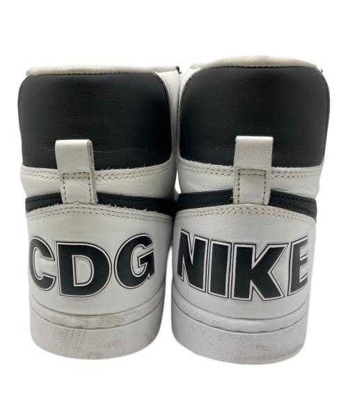 NIKE（ナイキ）NIKE (ナイキ) COMME des GARCONS (コムデギャルソン) Terminator High（ターミネーター ハイ） ホワイト×ブラック サイズ:US 10の古着・服飾アイテム