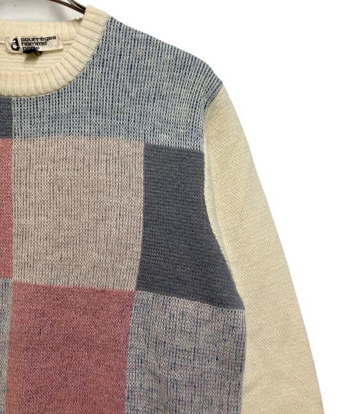 courreges homme（クレージュオム）courreges homme (クレージュオム) 厚手ニット マルチカラー サイズ:ＳＩＺＥ　Ｌの古着・服飾アイテム