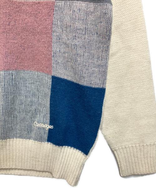 courreges homme（クレージュオム）courreges homme (クレージュオム) 厚手ニット マルチカラー サイズ:ＳＩＺＥ　Ｌの古着・服飾アイテム
