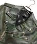 DIESEL (ディーゼル) ダブルライダースジャケット グリーン サイズ:S：7000円