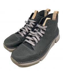 CLARKS（クラークス）の古着「ハイカットスニーカー」｜グレー×ホワイト