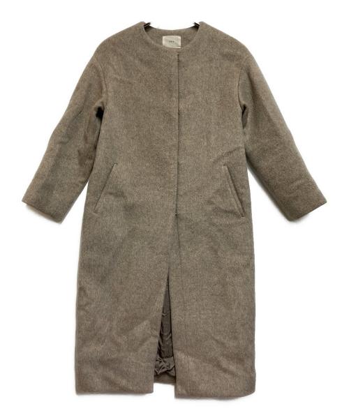 IENA（イエナ）IENA (イエナ) ノーカラーコート ライトグレー サイズ:不明の古着・服飾アイテム
