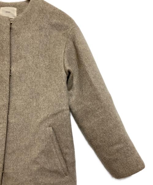 IENA（イエナ）IENA (イエナ) ノーカラーコート ライトグレー サイズ:不明の古着・服飾アイテム