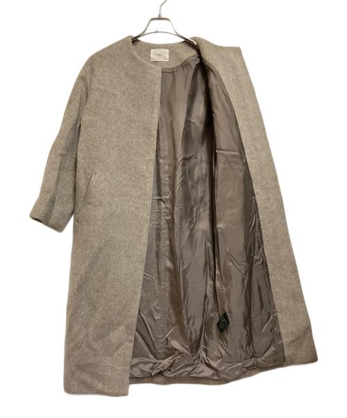 IENA（イエナ）IENA (イエナ) ノーカラーコート ライトグレー サイズ:不明の古着・服飾アイテム