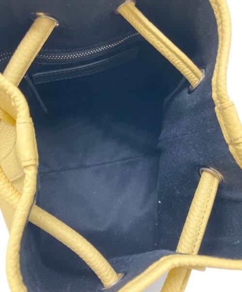 VISIC（ヴァジック）VISIC (ヴァジック) 巾着ハンドバッグ イエローの古着・服飾アイテム