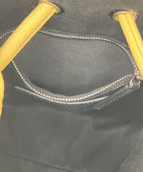 VISIC（ヴァジック）VISIC (ヴァジック) 巾着ハンドバッグ イエローの古着・服飾アイテム