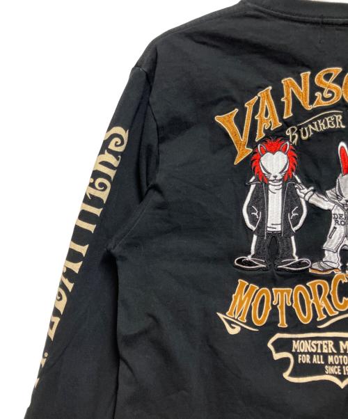 VANSON（バンソン）VANSON (バンソン) クローズ×WORST 長袖カットソー ブラック サイズ:Lの古着・服飾アイテム