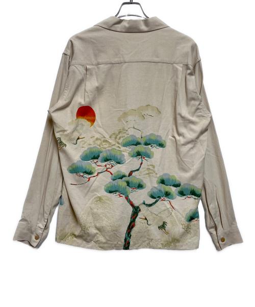 MAKANA LEI（マカナレイ）MAKANA LEI (マカナレイ) 長袖シャツ ベージュ サイズ:Lの古着・服飾アイテム