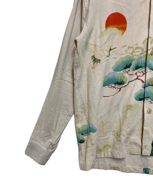 MAKANA LEI（マカナレイ）MAKANA LEI (マカナレイ) 長袖シャツ ベージュ サイズ:Lの古着・服飾アイテム