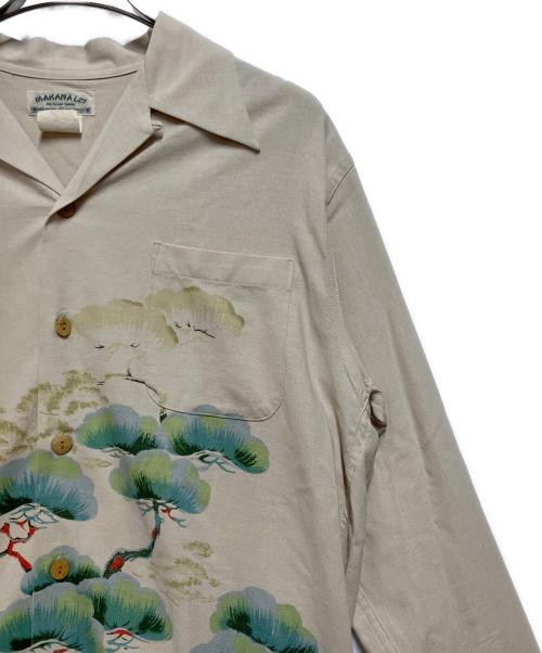 MAKANA LEI（マカナレイ）MAKANA LEI (マカナレイ) 長袖シャツ ベージュ サイズ:Lの古着・服飾アイテム