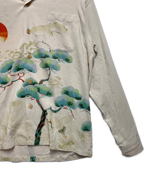 MAKANA LEI（マカナレイ）MAKANA LEI (マカナレイ) 長袖シャツ ベージュ サイズ:Lの古着・服飾アイテム