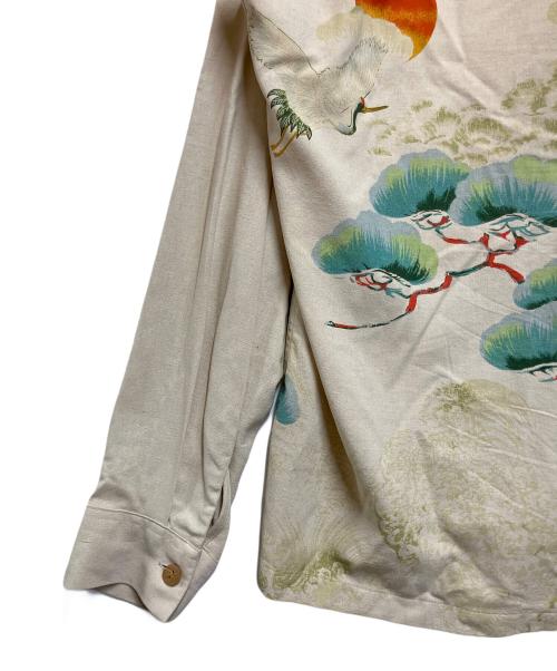 MAKANA LEI（マカナレイ）MAKANA LEI (マカナレイ) 長袖シャツ ベージュ サイズ:Lの古着・服飾アイテム
