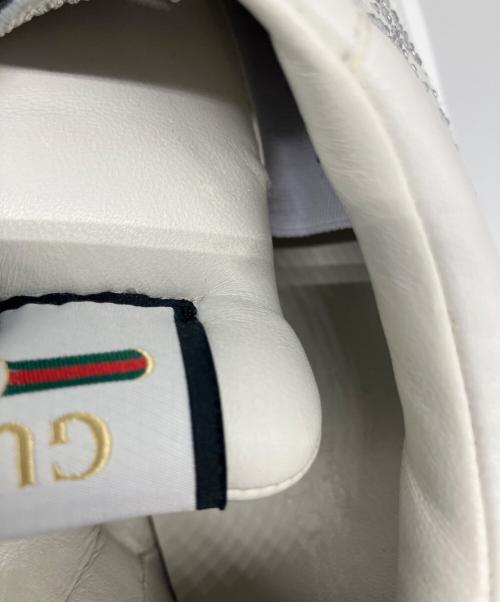 GUCCI（グッチ）GUCCI (グッチ) 厚底ローカットスニーカー ホワイト サイズ:36の古着・服飾アイテム