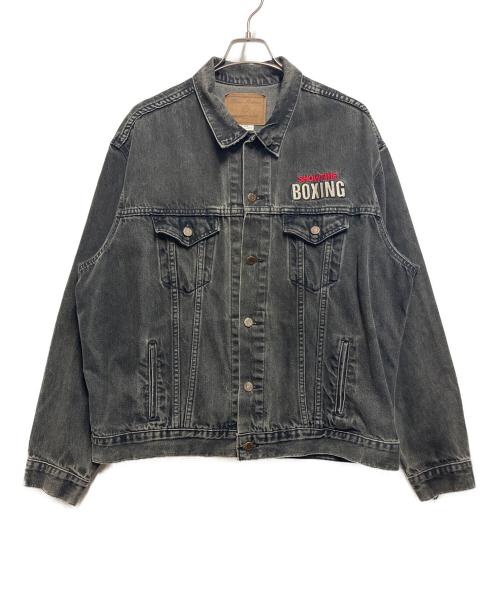 three rivers（スリーリバーズ）three rivers (スリーリバーズ) デニムジャケット グレー サイズ:X-LARGEの古着・服飾アイテム
