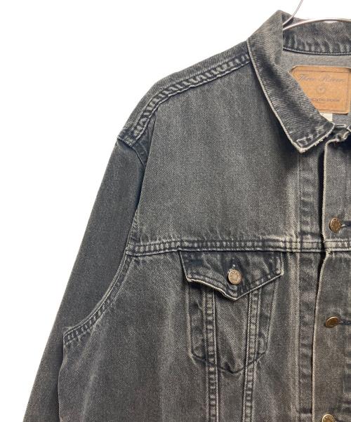 three rivers（スリーリバーズ）three rivers (スリーリバーズ) デニムジャケット グレー サイズ:X-LARGEの古着・服飾アイテム
