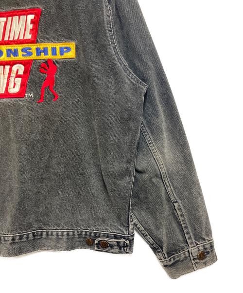 three rivers（スリーリバーズ）three rivers (スリーリバーズ) デニムジャケット グレー サイズ:X-LARGEの古着・服飾アイテム