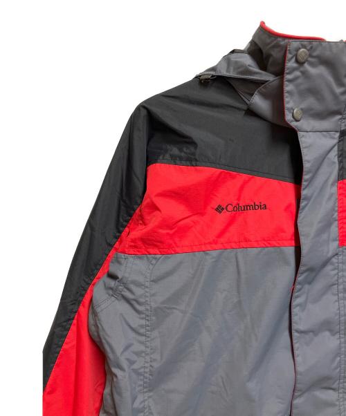 Columbia（コロンビア）Columbia (コロンビア) マウンテンパーカー レッド×グレー サイズ:SIZE Mの古着・服飾アイテム