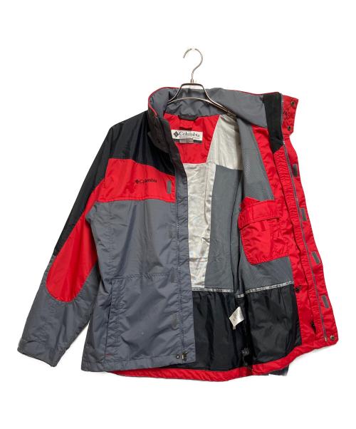 Columbia（コロンビア）Columbia (コロンビア) マウンテンパーカー レッド×グレー サイズ:SIZE Mの古着・服飾アイテム