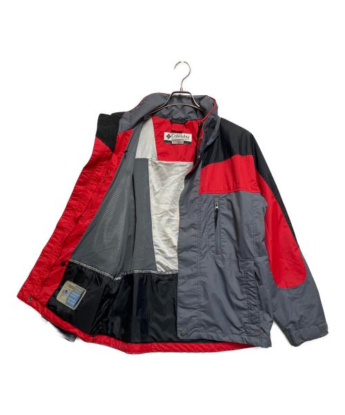 Columbia（コロンビア）Columbia (コロンビア) マウンテンパーカー レッド×グレー サイズ:SIZE Mの古着・服飾アイテム