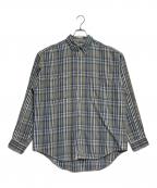 LEVI'Sリーバイス）の古着「長袖シャツ」｜ベージュ×ブルー