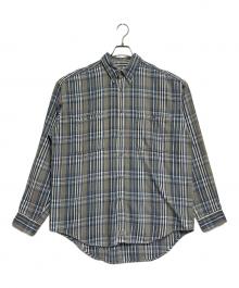 LEVI'S（リーバイス）の古着「長袖シャツ」｜ベージュ×ブルー