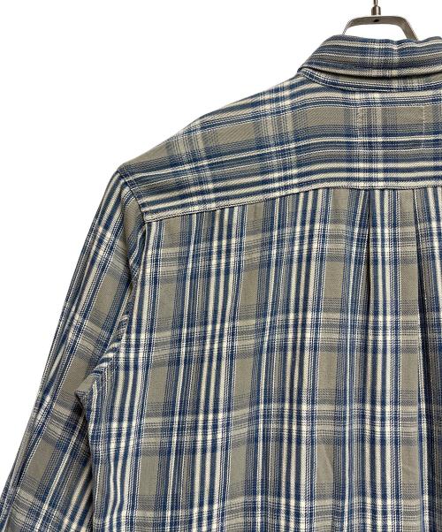 LEVI'S（リーバイス）LEVI'S (リーバイス) 長袖シャツ ベージュ×ブルー サイズ:SIZE Lの古着・服飾アイテム
