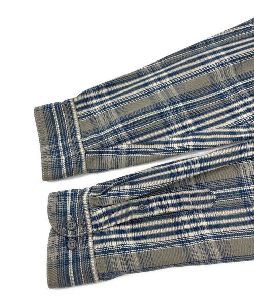 LEVI'S（リーバイス）LEVI'S (リーバイス) 長袖シャツ ベージュ×ブルー サイズ:SIZE Lの古着・服飾アイテム