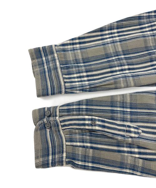 LEVI'S（リーバイス）LEVI'S (リーバイス) 長袖シャツ ベージュ×ブルー サイズ:SIZE Lの古着・服飾アイテム