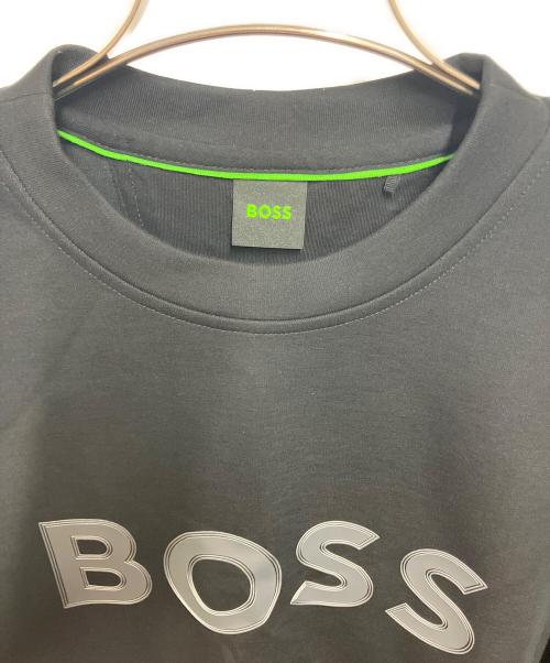 BOSS（ボス）BOSS (ボス) スウェット ブラック×グリーン サイズ:SIZE Mの古着・服飾アイテム