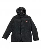DANTONダントン）の古着「ウールモッサシングルフードジャケット」｜ブラック