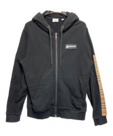 BURBERRY LONDON ENGLAND（バーバリー ロンドン イングランド）の古着「ジップパーカー」｜ブラック