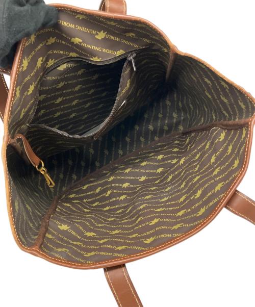 HUNTING WORLD（ハンティングワールド）HUNTING WORLD (ハンティングワールド) トートバッグ カーキの古着・服飾アイテム