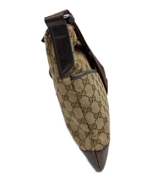 GUCCI（グッチ）GUCCI (グッチ) ショルダーバッグ ベージュ×ブラウンの古着・服飾アイテム