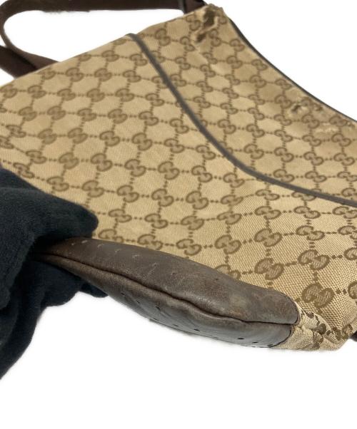 GUCCI（グッチ）GUCCI (グッチ) ショルダーバッグ ベージュ×ブラウンの古着・服飾アイテム