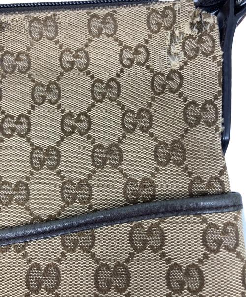 GUCCI（グッチ）GUCCI (グッチ) ショルダーバッグ ベージュ×ブラウンの古着・服飾アイテム