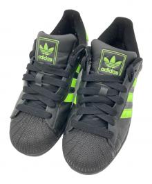adidas（アディダス）の古着「ローカットスニーカー」｜ブラック×黄緑