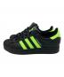 adidas (アディダス) ローカットスニーカー ブラック×黄緑 サイズ:25.5ｃｍ：7000円