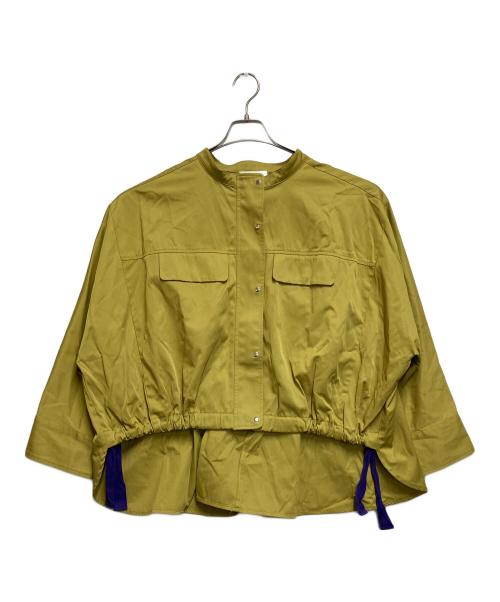 DONA MARIE（ドナ マリー）DONA MARIE (ドナ マリー) ノーカラージャケット オリーブ サイズ:SIZE 38の古着・服飾アイテム