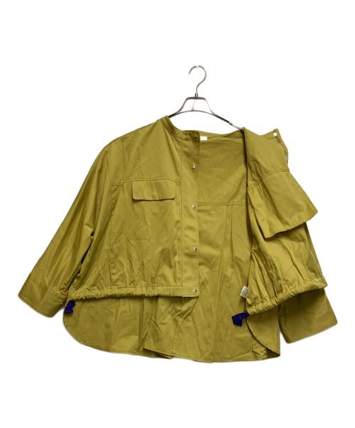 DONA MARIE（ドナ マリー）DONA MARIE (ドナ マリー) ノーカラージャケット オリーブ サイズ:SIZE 38の古着・服飾アイテム