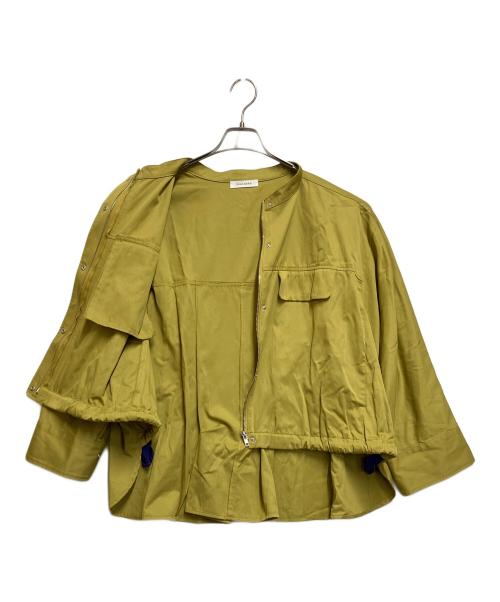 DONA MARIE（ドナ マリー）DONA MARIE (ドナ マリー) ノーカラージャケット オリーブ サイズ:SIZE 38の古着・服飾アイテム
