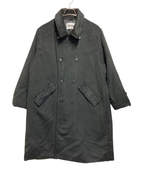 SINSS（シンス）SINSS (シンス) ロングコート ブラック サイズ:Ｌの古着・服飾アイテム