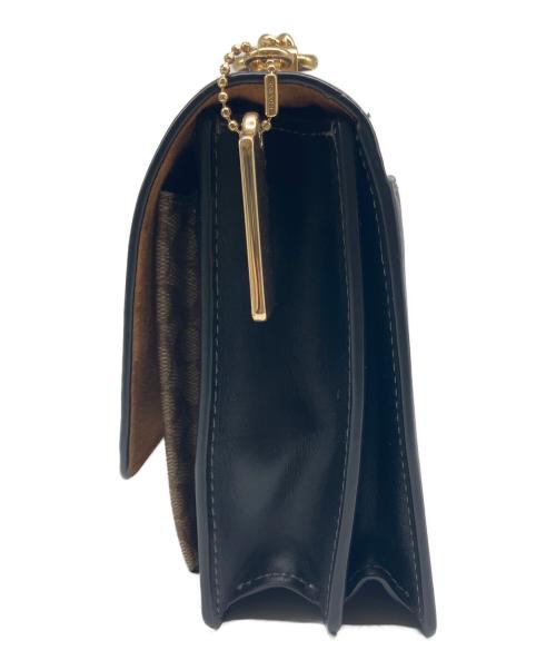 COACH（コーチ）COACH (コーチ) ショルダーバッグ ブラック×ベージュの古着・服飾アイテム