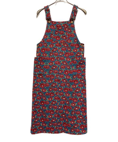 merry jenny（メリージェニー）merry jenny (メリージェニー) ジャンパースカート ブルー×レッド サイズ:SIZE Freeの古着・服飾アイテム