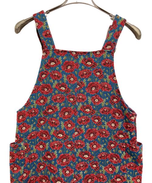 merry jenny（メリージェニー）merry jenny (メリージェニー) ジャンパースカート ブルー×レッド サイズ:SIZE Freeの古着・服飾アイテム