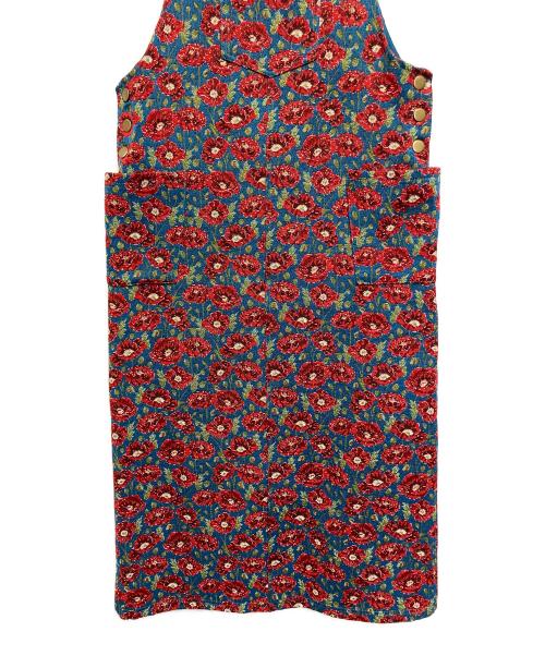 merry jenny（メリージェニー）merry jenny (メリージェニー) ジャンパースカート ブルー×レッド サイズ:SIZE Freeの古着・服飾アイテム