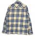 HUF (ハフ) 長袖シャツ ホワイト×ブルー サイズ:SIZE L：7000円