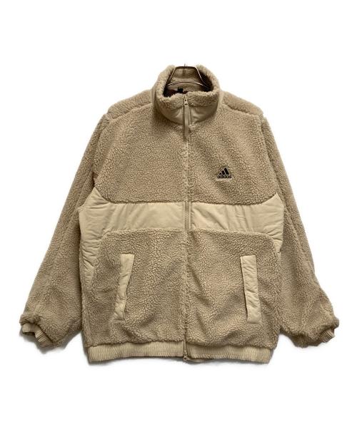 adidas（アディダス）adidas (アディダス) ボアジャケット ベージュ サイズ:SIZE 2XLの古着・服飾アイテム