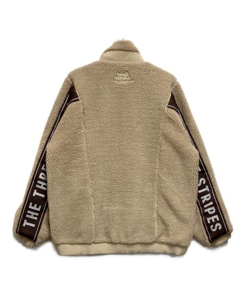adidas（アディダス）adidas (アディダス) ボアジャケット ベージュ サイズ:SIZE 2XLの古着・服飾アイテム