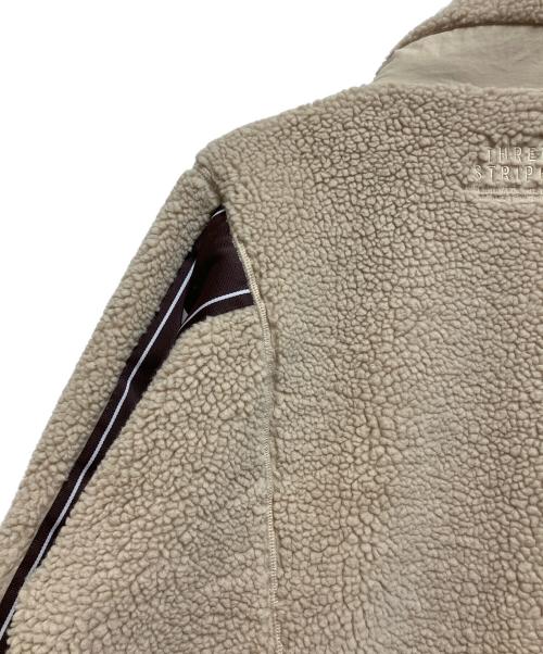 adidas（アディダス）adidas (アディダス) ボアジャケット ベージュ サイズ:SIZE 2XLの古着・服飾アイテム